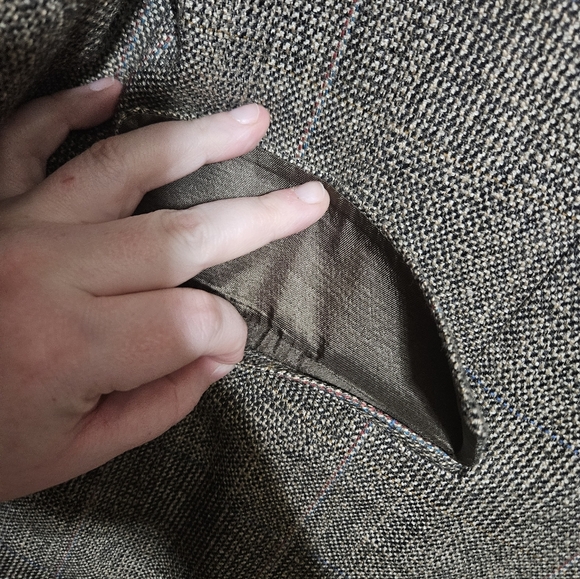 Stafford Tweed Men’s 2 Button Blazer Jacket Size 40R Tailored In The U.S! - Picture 2 of 10